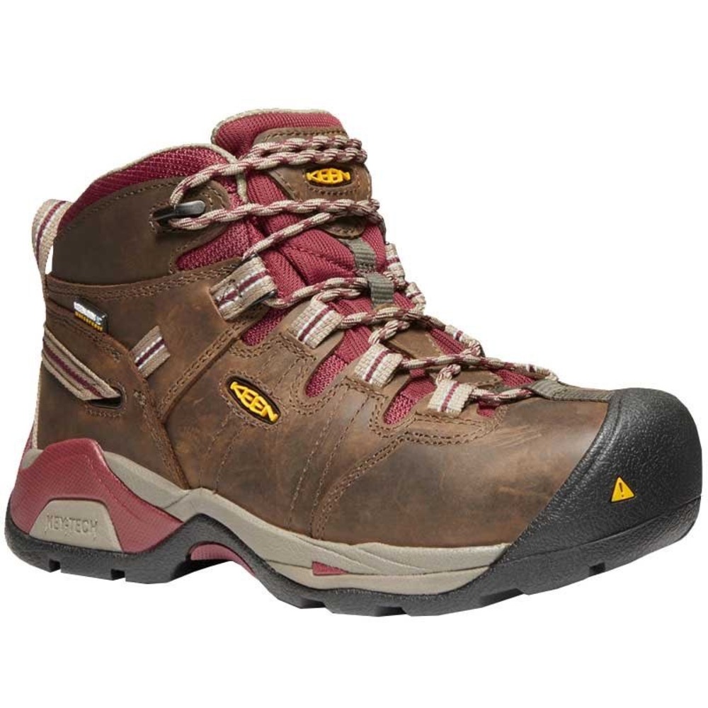 Keen Women's Detroit‎ Xt S/t Lace Up Workboot Hiking Boot Brown Leather Size 9.5